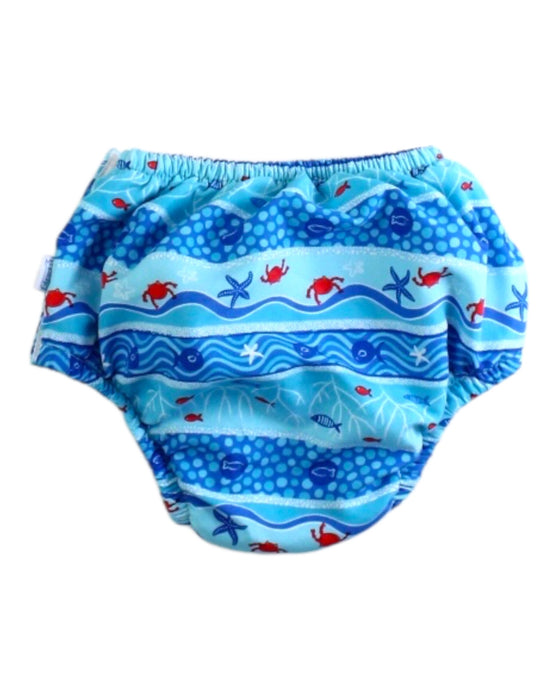 A Blue Swim Diapers from i play in size 2T for boy. (Back View)