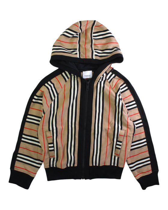 A Beige Hooded Sweatshirts from Burberry in size 8Y for girl. (Front View)
