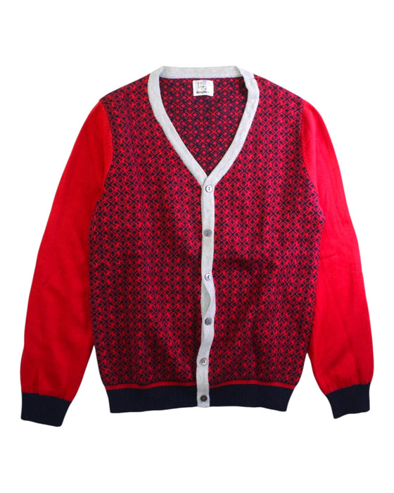 A Red Cardigans from Kingkow in size 12Y for boy. (Front View)