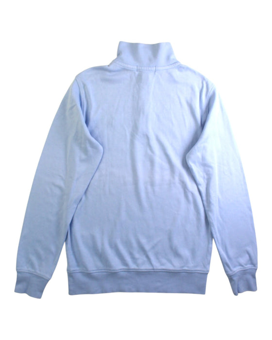 A Blue Zippered Sweatshirts from Polo Ralph Lauren in size 10Y for boy. (Back View)