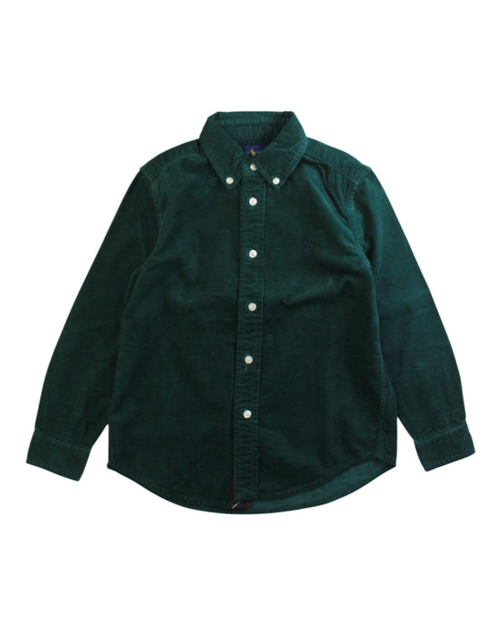 A Green Long Sleeve Shirts from Ralph Lauren in size 6T for boy. (Front View)