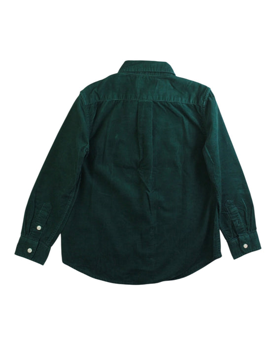 A Green Long Sleeve Shirts from Ralph Lauren in size 6T for boy. (Back View)