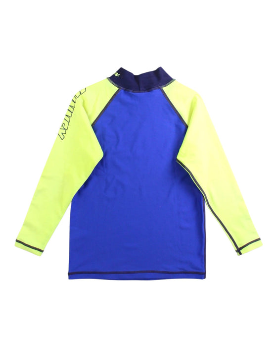 A Blue Rash Guards from Minnex in size 5T for boy. (Back View)