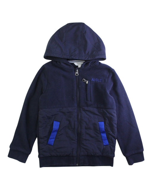A Navy Lightweight Jackets from Aigle in size 8Y for boy. (Front View)