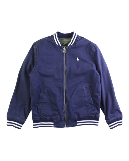 A Navy Lightweight Jackets from Polo Ralph Lauren in size 7Y for boy. (Front View)