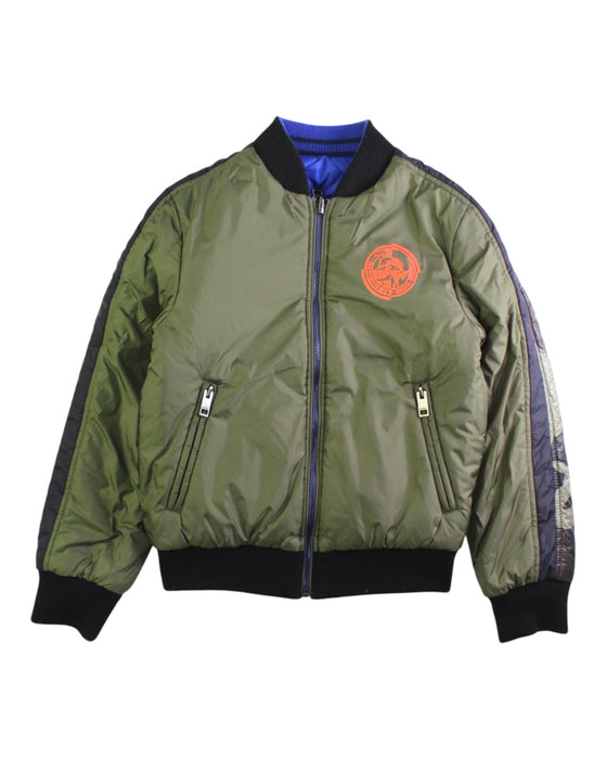 A Blue Puffer/Quilted Jackets from Diesel in size 8Y for boy. (Back View)