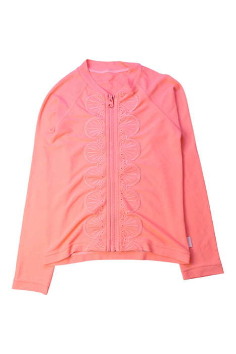 A Pink Rash Guards from Seafolly in size 5T for girl. (Front View)