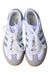 A White Sneakers from Adidas in size 5T for boy. (Back View)
