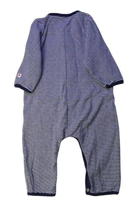 A Blue Onesies from Petit Bateau in size 6-12M for boy. (Back View)