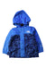 A Blue Rain Jackets from The North Face in size 6-12M for boy. (Front View)