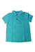 A Teal Short Sleeve Polos from Jacadi in size 4T for boy. (Front View)