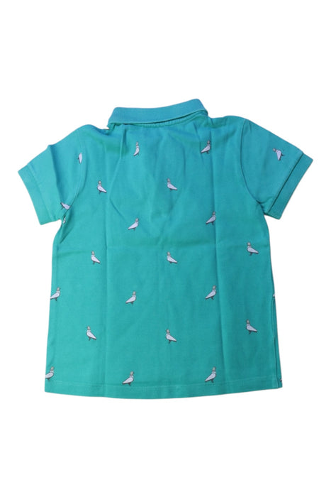 A Teal Short Sleeve Polos from Jacadi in size 4T for boy. (Back View)