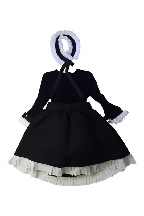 A Black Long Sleeve Dresses from Nicholas & Bears in size 12-18M for girl. (Back View)