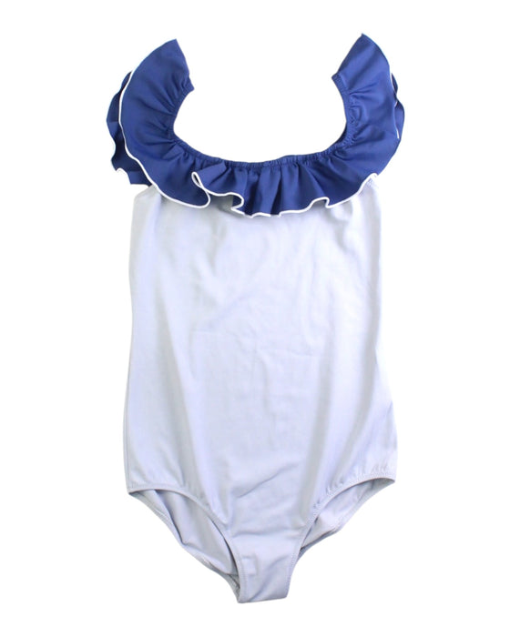 A White Swimsuits from Folpetto in size 8Y for girl. (Front View)