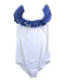 A White Swimsuits from Folpetto in size 8Y for girl. (Front View)