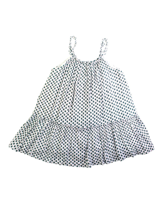 A White Sleeveless Dresses from Bonpoint in size 4T for girl. (Front View)