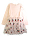 A Pink Long Sleeve Dresses from Konges Sløjd in size 7Y for girl. (Front View)