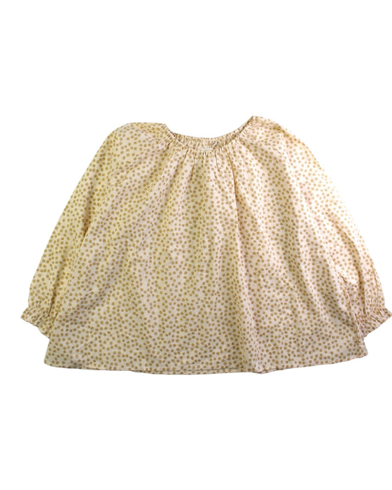 A Beige Long Sleeve Tops from Konges Sløjd in size 5T for girl. (Front View)