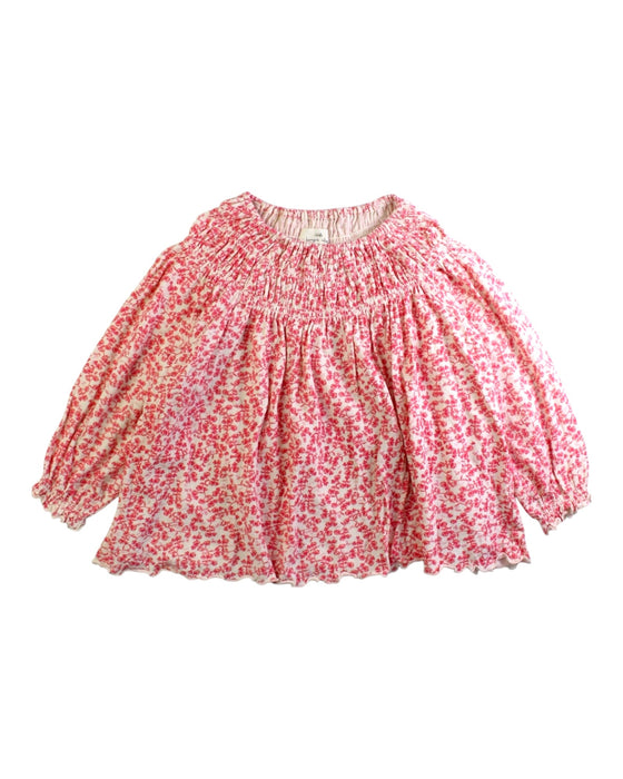 A Pink Long Sleeve Dresses from Konges Sløjd in size 4T for girl. (Front View)