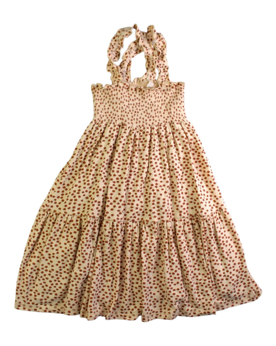 A Peach Sleeveless Dresses from Konges Sløjd in size 3T for girl. (Front View)