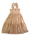 A Peach Sleeveless Dresses from Konges Sløjd in size 3T for girl. (Front View)