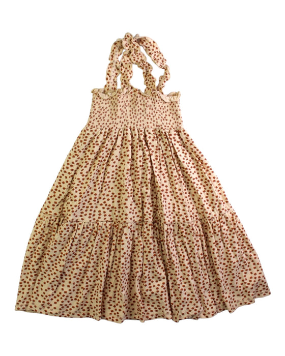 A Peach Sleeveless Dresses from Konges Sløjd in size 3T for girl. (Back View)