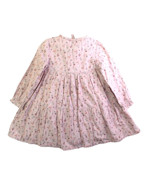 A Pink Long Sleeve Dresses from Fina Ejerique in size 5T for girl. (Back View)