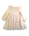 A Ivory Long Sleeve Dresses from Konges Sløjd in size 4T for girl. (Back View)