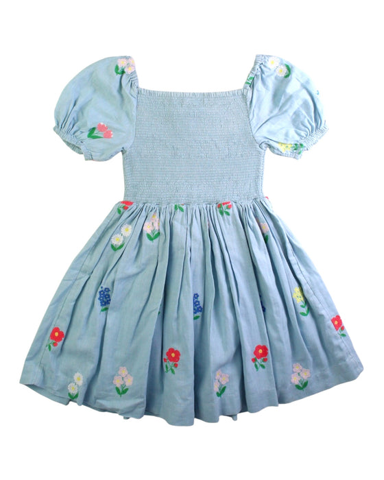 A Blue Short Sleeve Dresses from Boden in size 4T for girl. (Back View)