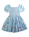 A Blue Short Sleeve Dresses from Boden in size 4T for girl. (Back View)