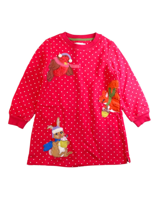 A Red Long Sleeve Dresses from Boden in size 3T for girl. (Front View)