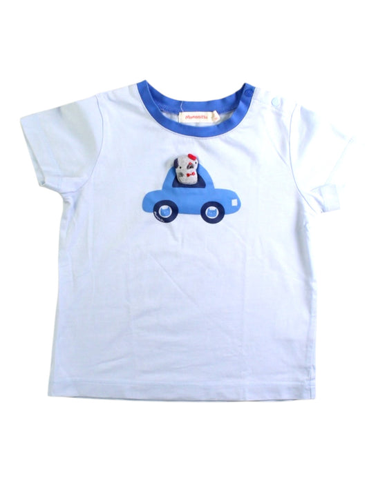 A White Short Sleeve T Shirts from Momonittu in size 2T for neutral. (Front View)