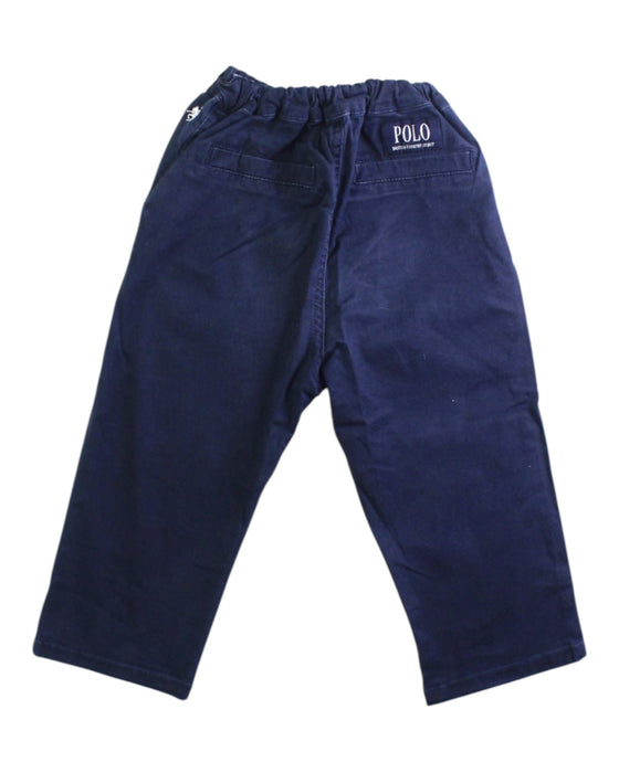 A Navy Casual Pants from Petit Maison Kids in size 18-24M for boy. (Back View)
