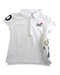 A White Short Sleeve Polos from Polo Ralph Lauren in size 3T for girl. (Front View)