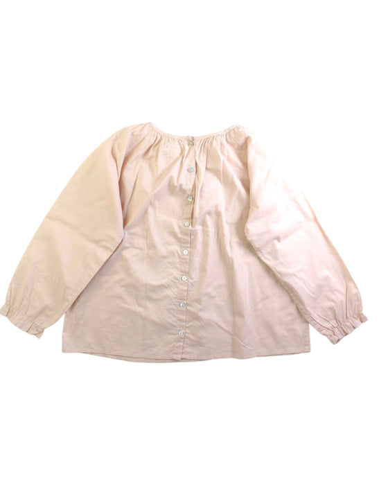 A Ivory Long Sleeve Tops from Konges Sløjd in size 5T for girl. (Back View)