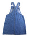 A Blue Overall Dresses from Seed in size 6T for girl. (Back View)