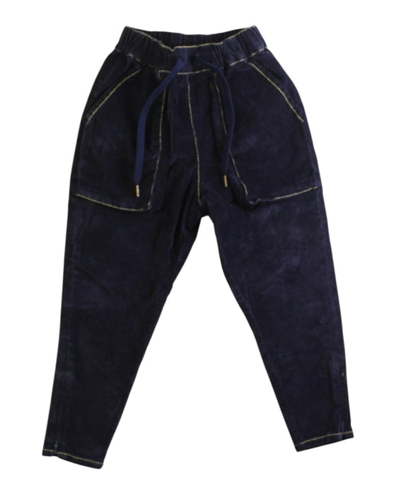 A Navy Casual Pants from As Know As Ponpoko in size 2T for girl. (Front View)