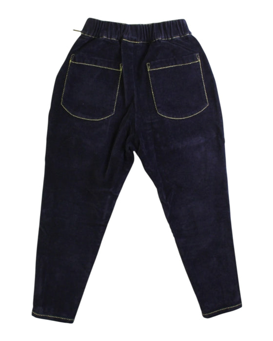A Navy Casual Pants from As Know As Ponpoko in size 2T for girl. (Back View)