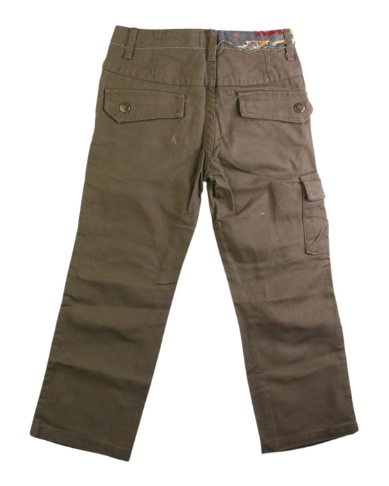 A Brown Casual Pants from La Compagnie des Petits in size 4T for boy. (Back View)