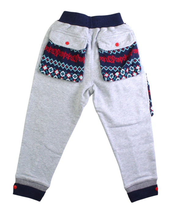 A Grey Casual Pants from As Know As Ponpoko in size 2T for boy. (Back View)