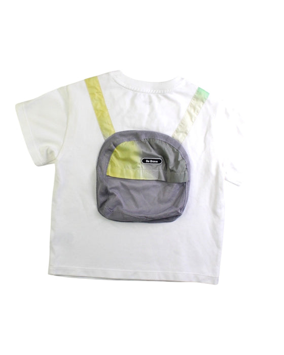 A White Short Sleeve T Shirts from Balabala in size 2T for boy. (Back View)