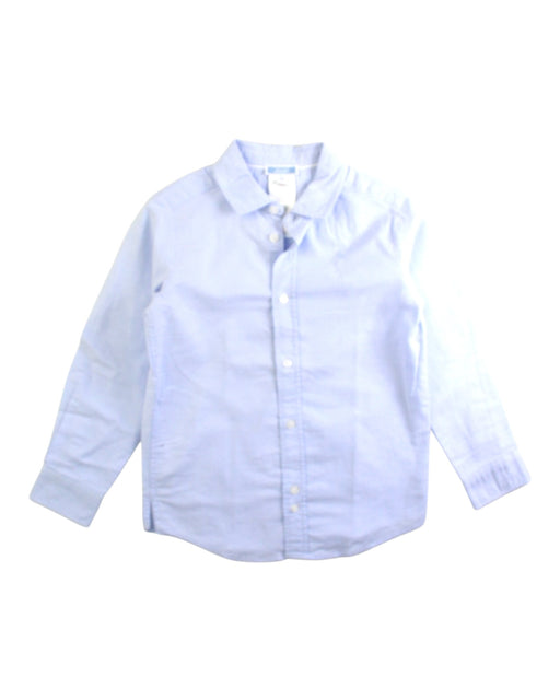 A Blue Long Sleeve Shirts from Jacadi in size 6T for boy. (Front View)