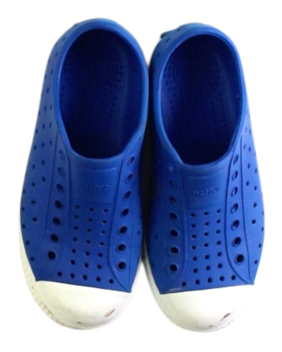 A Blue Sneakers from Native Shoes in size 6T for neutral. (Back View)