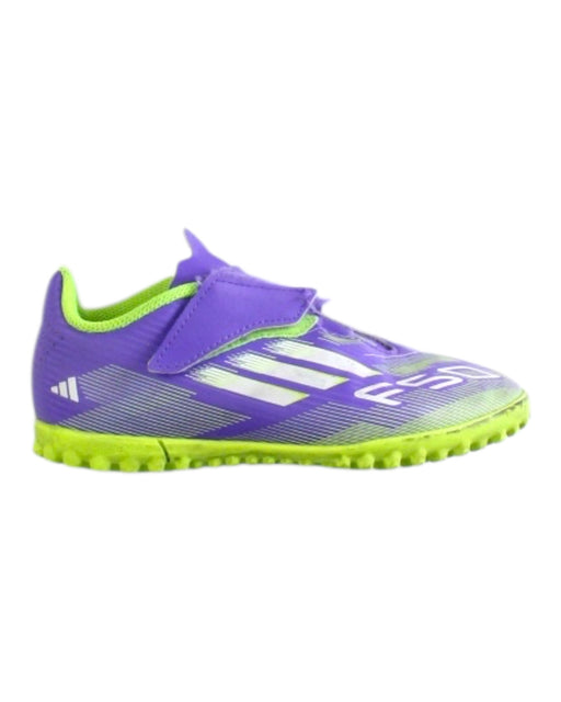A Purple Cleats/Soccer Shoes from Adidas in size 6T for neutral. (Front View)