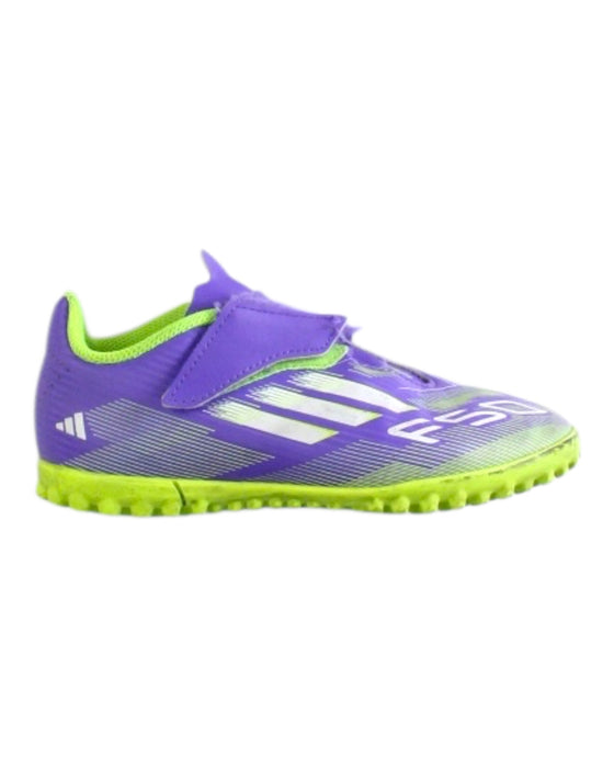 A Purple Cleats/Soccer Shoes from Adidas in size 6T for neutral. (Front View)