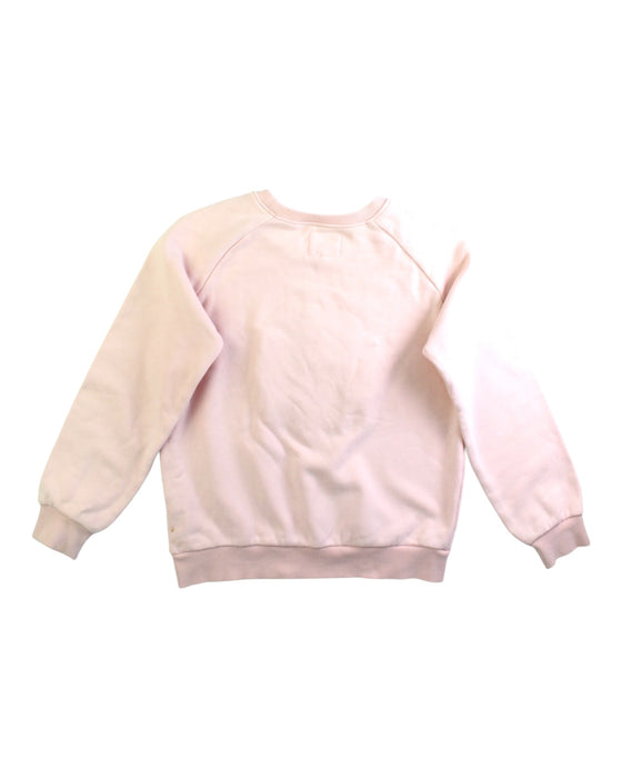 A Pink Crewneck Sweatshirts from Hux in size 7Y for girl. (Back View)