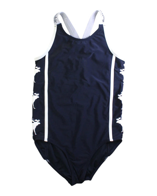 A Navy Swimsuits from Abercrombie & Fitch in size 14Y for girl. (Front View)
