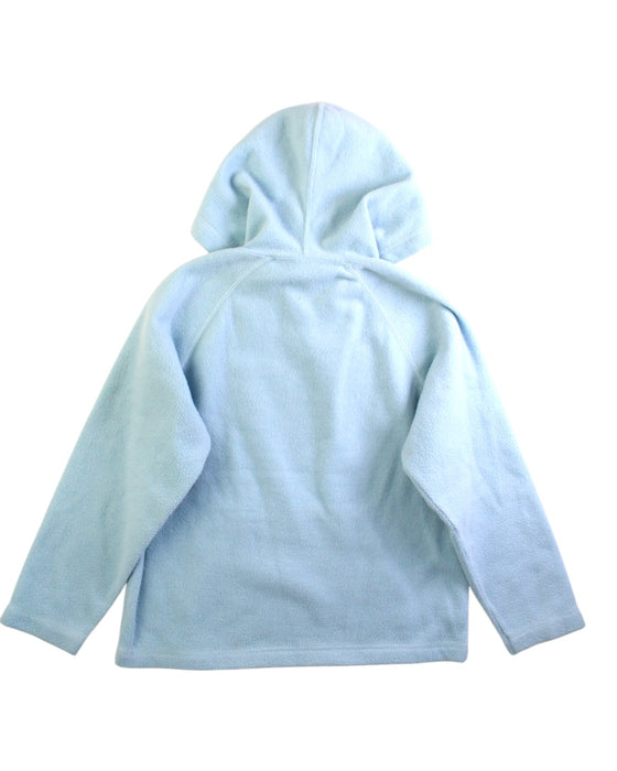 A Blue Hooded Sweatshirts from Roots in size 5T for neutral. (Back View)
