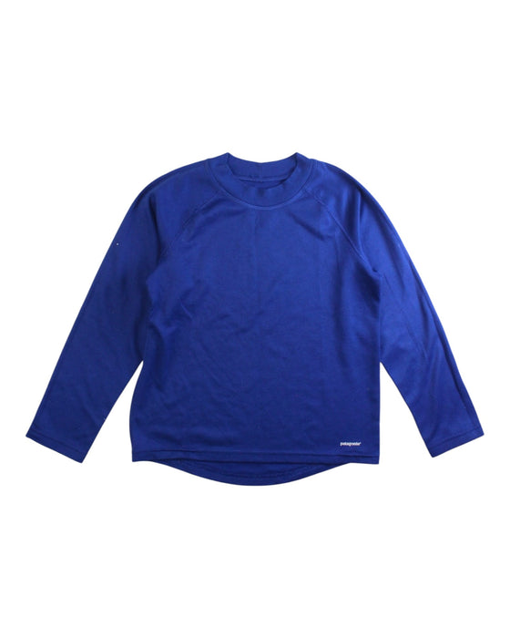 A Blue Long Sleeve T Shirts from Patagonia in size 8Y for neutral. (Front View)