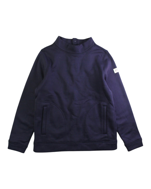 A Navy Buttoned Sweatshirts from Aigle in size 12Y for boy. (Front View)